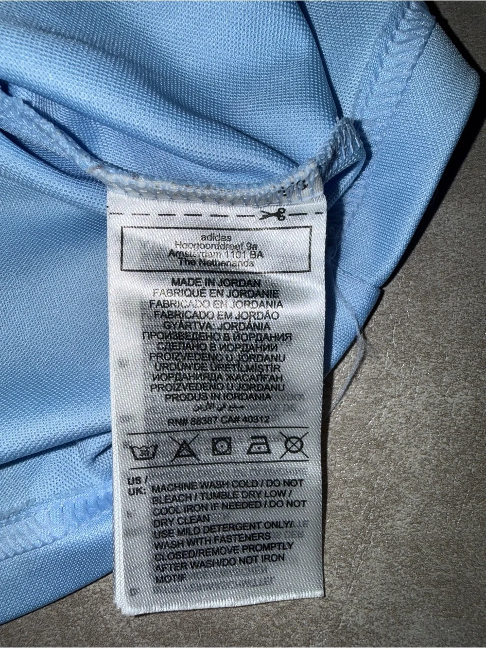 Adidas Golf Performance Polo Shirt Light Blue 2XL